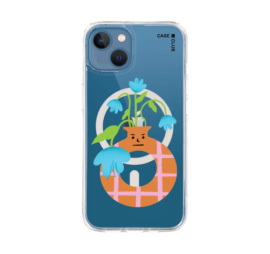 แจกันมินิมอลสีส้ม